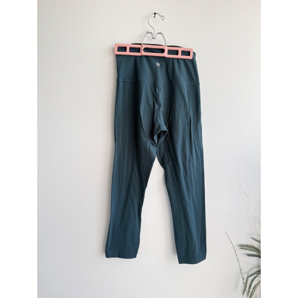 Lululemon Align High Rise Crop 21 Submarine Dark Teal Yoga Leggings Size 6